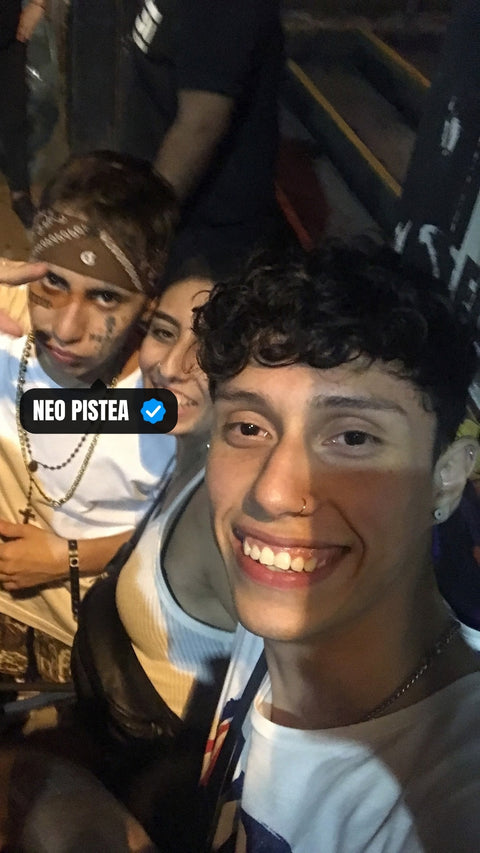 Con los artistas, en el momento