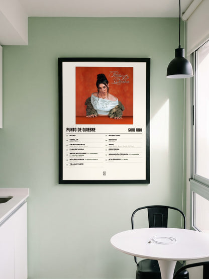 Póster de PUNTO DE QUIEBRE de Soui Uno enmarcado en una pared