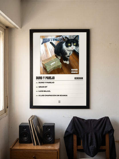 Póster de Duro y Parejo de KERCHAK enmarcado en una pared
