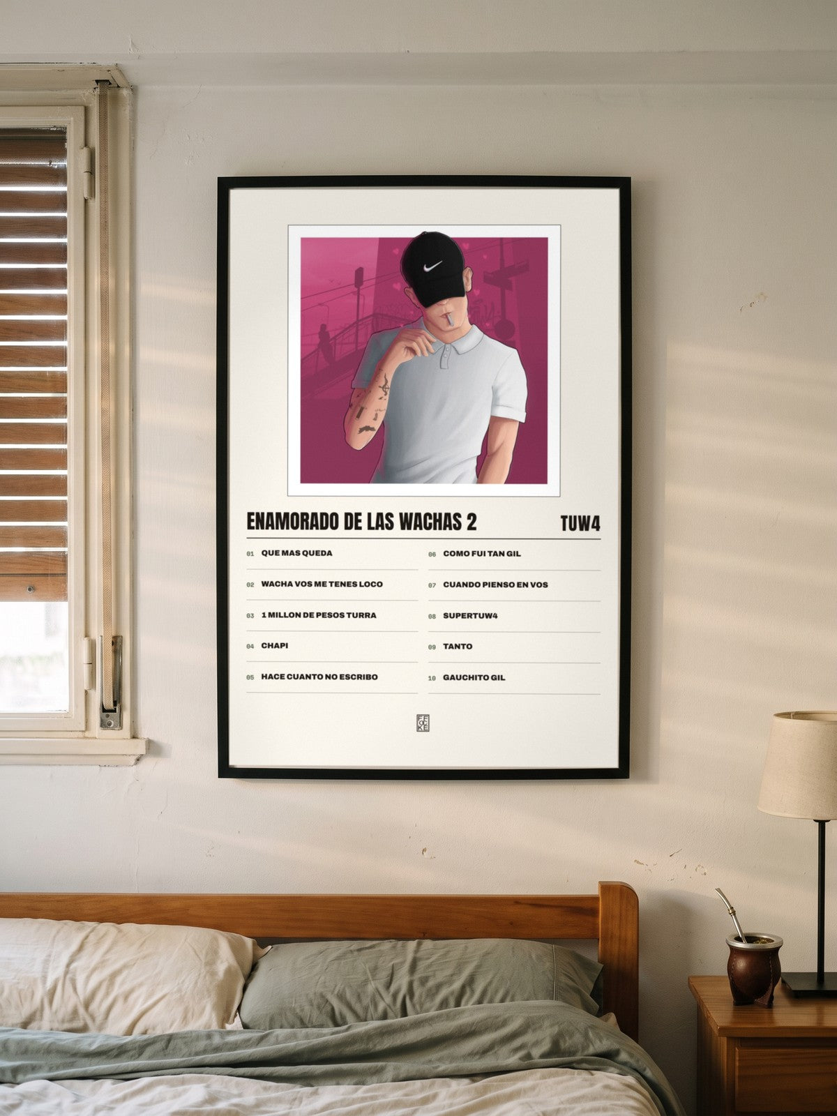 Póster de ENAMORADO DE LAS WACHAS 2 de tuw4 enmarcado en una pared