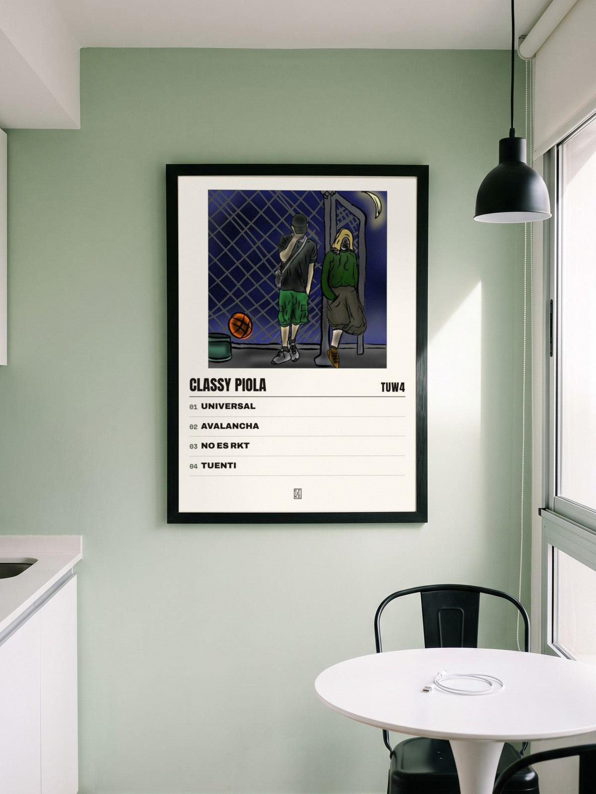 Póster de CLASSY PIOLA de tuw4 enmarcado en una pared