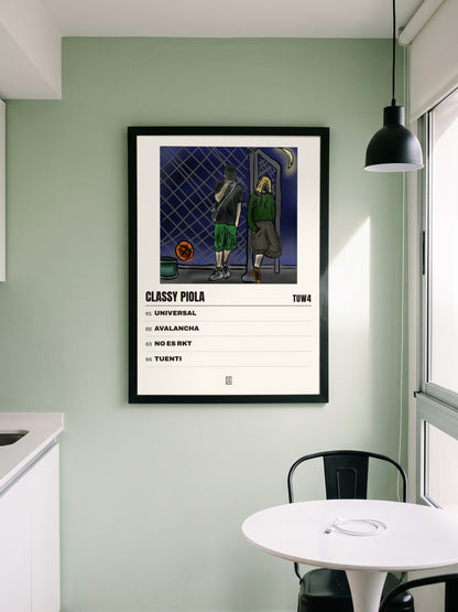 Póster de CLASSY PIOLA de tuw4 enmarcado en una pared