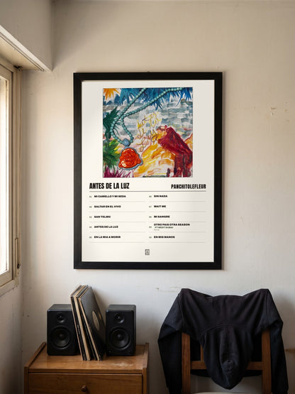 Póster de ANTES DE LA LUZ de PanchitoLeFleur enmarcado en una pared