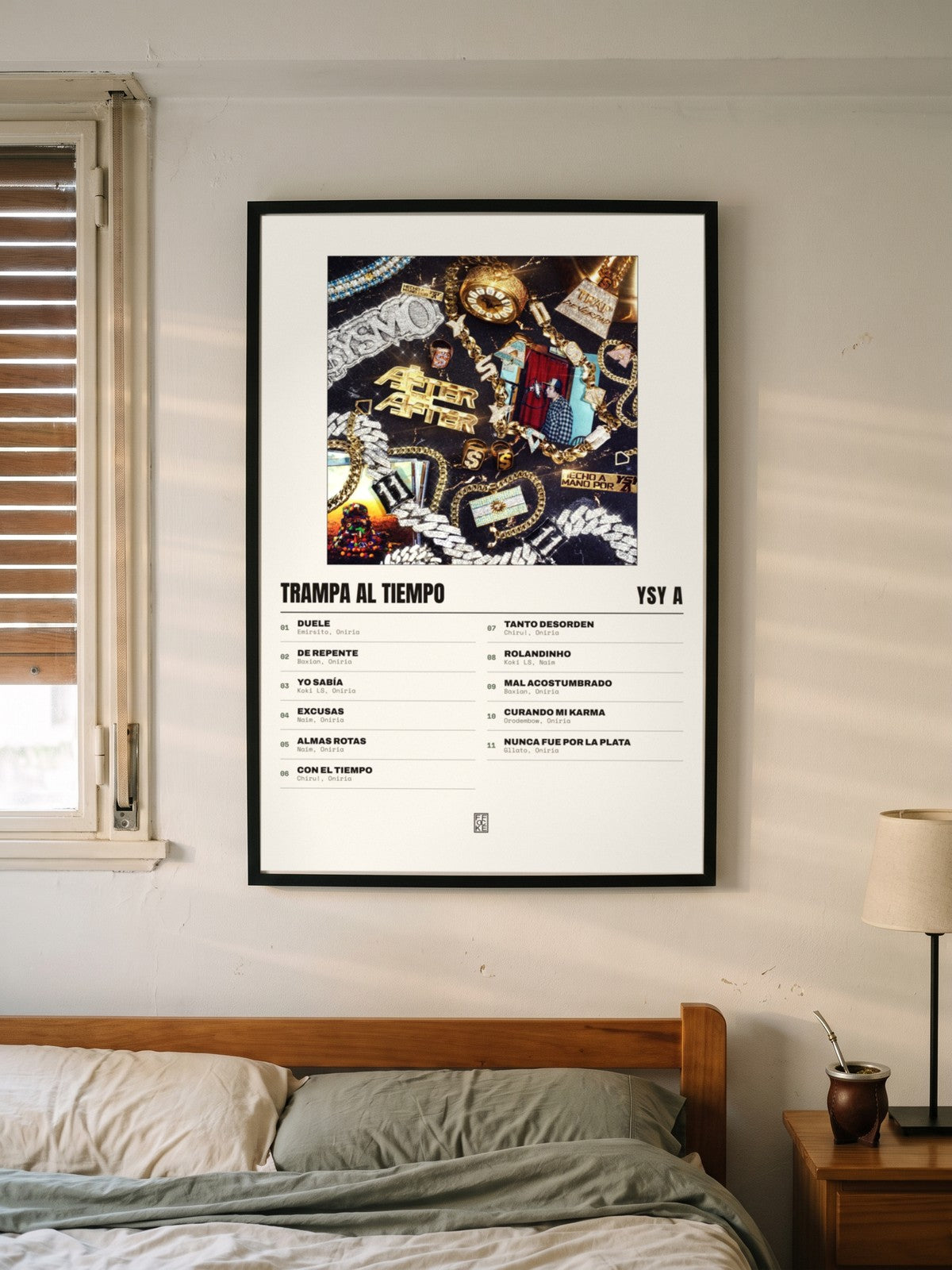 Póster de TRAMPA AL TIEMPO de YSY A enmarcado en una pared