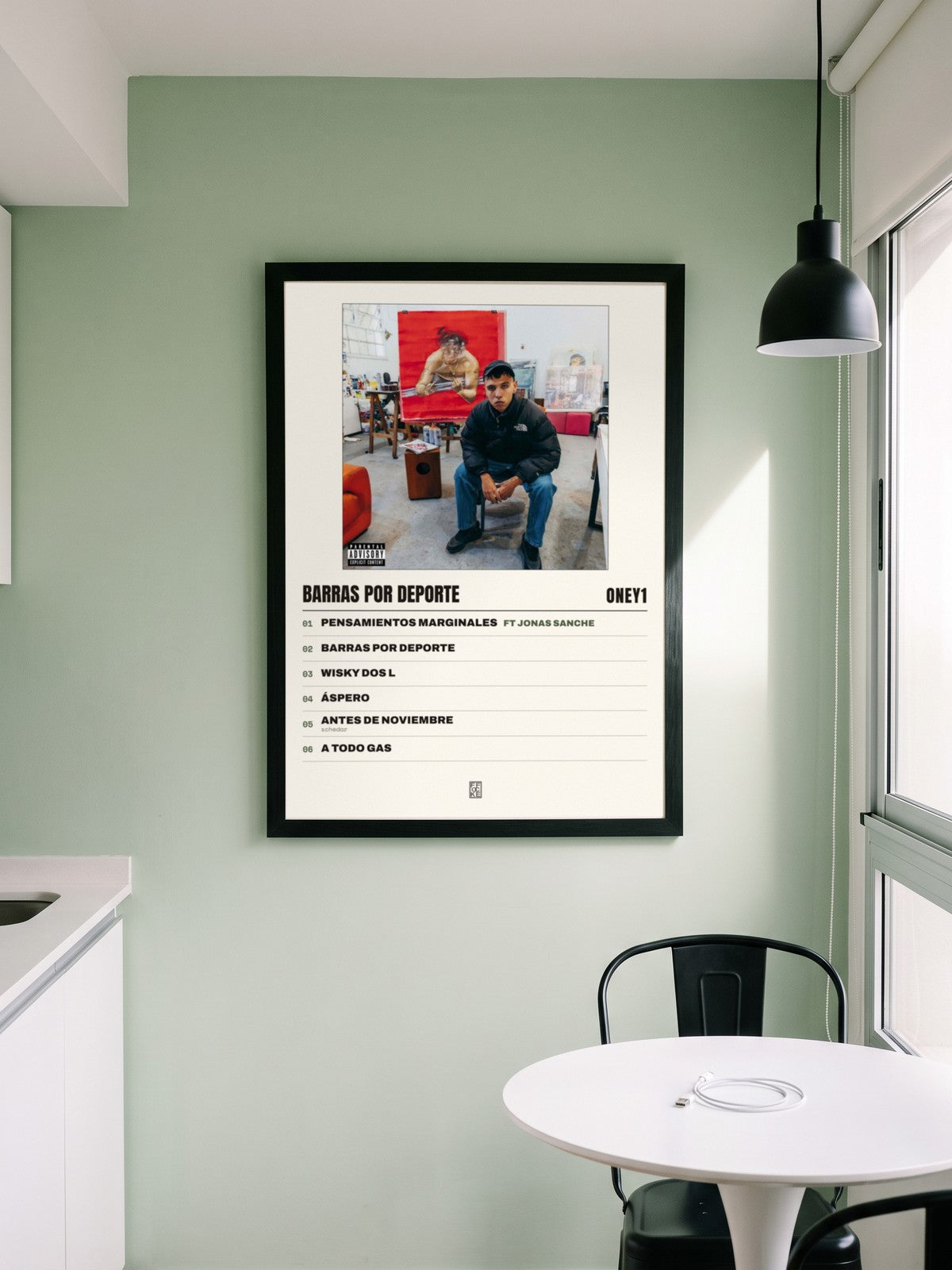 Póster de BARRAS POR DEPORTE de Oney1 enmarcado en una pared