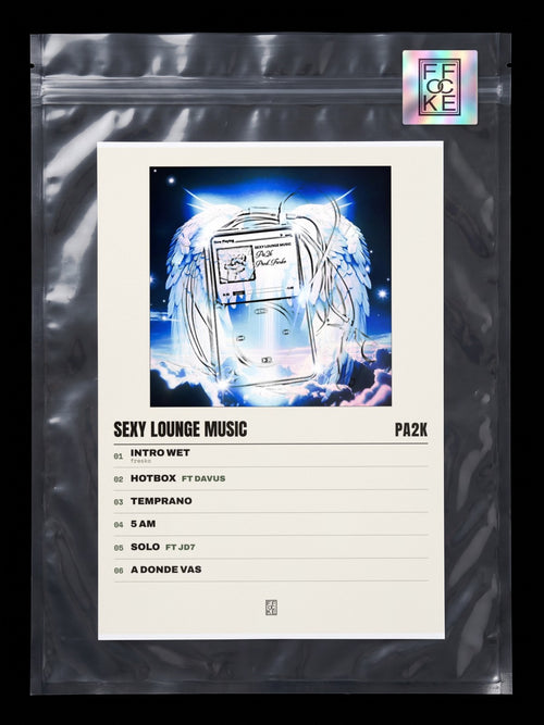 Póster de Sexy Lounge Music de Pa2k en una bolsa sellada con sticker FFOCKE