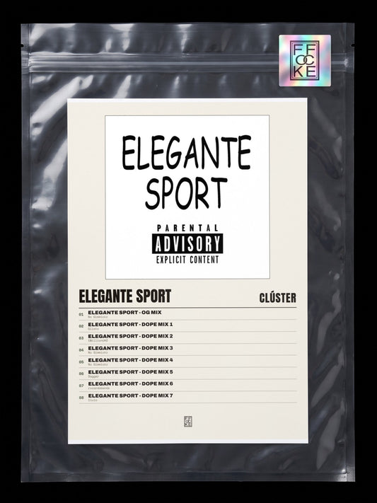 Póster de ELEGANTE SPORT de Clúster en una bolsa sellada con sticker FFOCKE