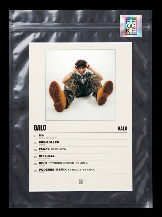 Póster de Galo de GALO en una bolsa sellada con sticker FFOCKE