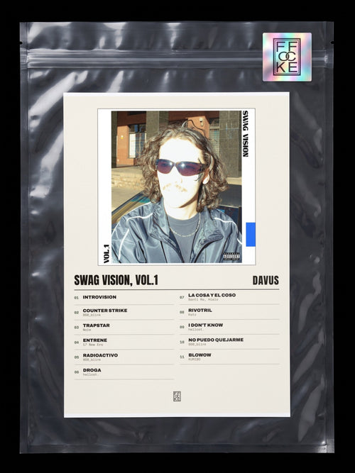 Póster de Swag Vision, Vol.1 de Davus en una bolsa sellada con sticker FFOCKE