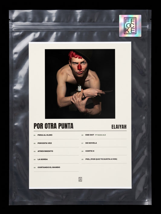 Póster de POR OTRA PUNTA de elaiyah en una bolsa sellada con sticker FFOCKE